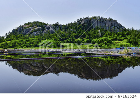 鹽，鹽田，大同鹽田，Bigeumdo，思南郡，全南，韓國 67163524
