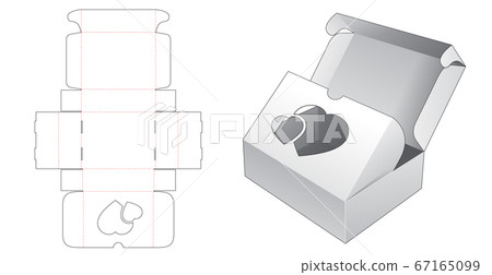 Packaging box die cut template Packaging box die cut template 67165099