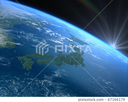 Japan JAPAN Earth Japan Map CG Universe Sun 67166179