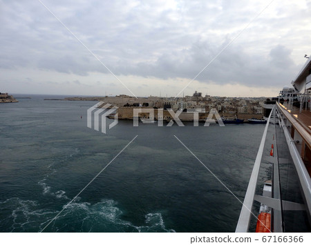 Cruise ship at Valletta port, Malta, Malta 67166366
