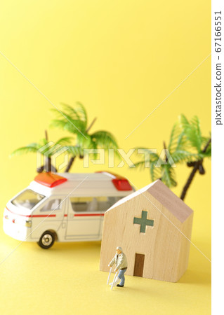 Image cut taken from a hospital using a model for discharge and transfer Image cut taken from a hospital using a model for discharge and transfer 67166551