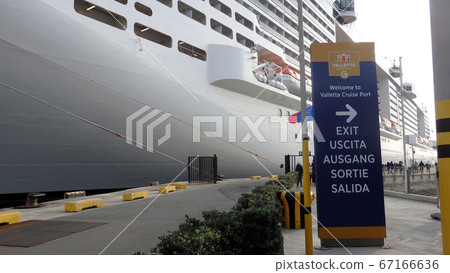 Cruise ship at Valletta port, Malta, Malta Cruise ship at Valletta port, Malta, Malta 67166636