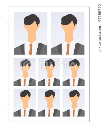 ID photo Job change activity Job hunting part Part-time job interview ID photo Job change activity Job hunting part Part-time job interview 67166720