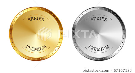 Blank letterless gold and silver label set Blank letterless gold and silver label set 67167183