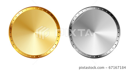 Blank letterless gold and silver label set Blank letterless gold and silver label set 67167184