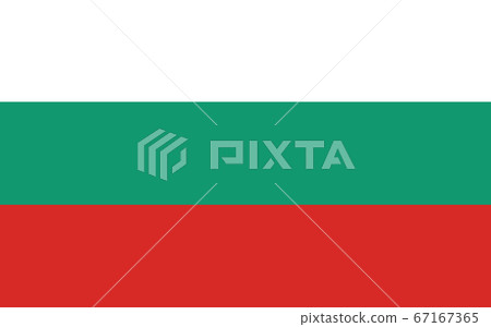 Bulgaria flag vector graphic. Rectangle Bulgarian 67167365