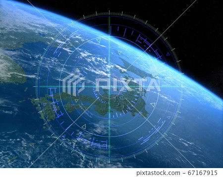 Japan Target JAPAN Earth CG Space 67167915