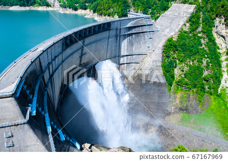 Kurobe Dam in early summer 67167969