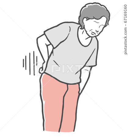 Backache Backache Middle-aged woman Backache Backache Middle-aged woman 67169160