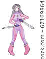 Female swordsman (fantasy style) 67169864