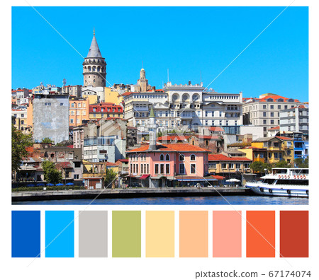 Color matching palette with complimentary colour Color matching palette with complimentary colour 67174074