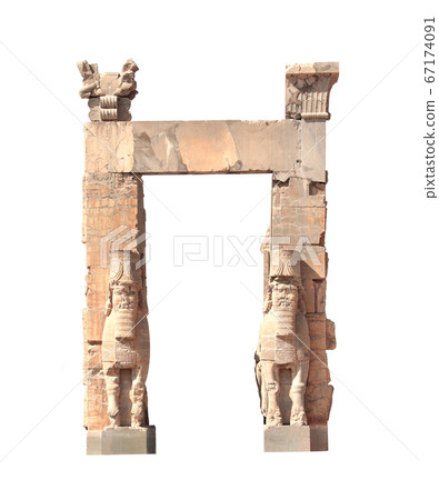 Detail of Gate of All Nations in ancient city Detail of Gate of All Nations in ancient city 67174091