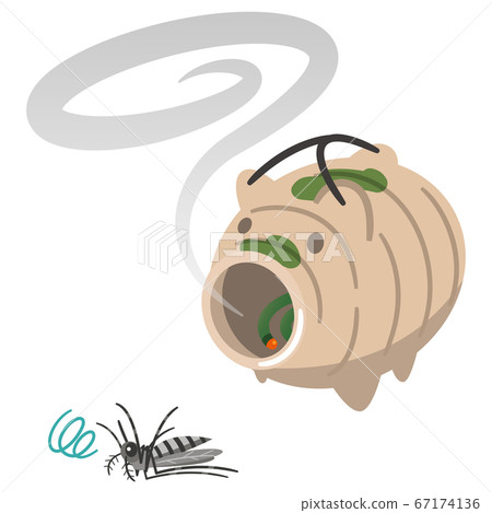 Illustration of mosquito coil 67174136