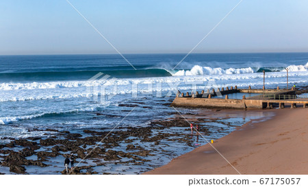 Beach Tidal Pool Blue Waves Panoramic Landscape 67175057