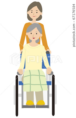 輪椅 老人 護理 67176584