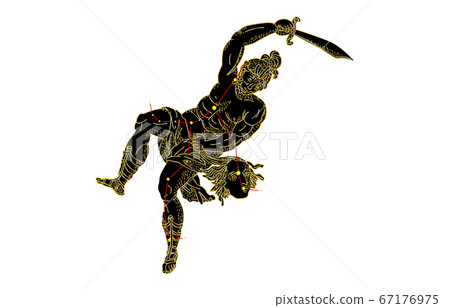 88 constellation with shadow Black Perseus 88 constellation with shadow Black Perseus 67176975