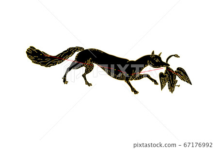 88 Constellation with shadow Black fox 88 Constellation with shadow Black fox 67176992
