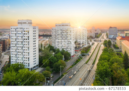 Wroclaw, Poland. Tall residential buildings 67178533