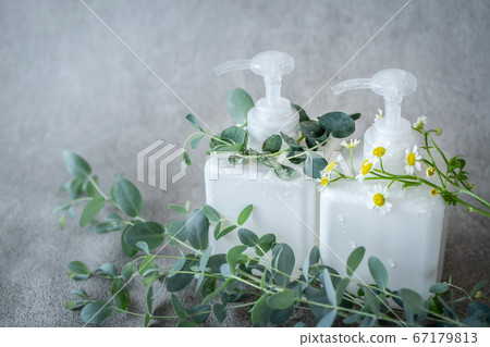植物洗髮水護髮圖像素材 植物洗髮水護髮圖像素材 67179813