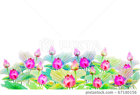 Watercolor painting on paper happy postcard Watercolor painting on paper happy postcard 67180156