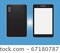 Realistic vector smart phones with cameraphone 67180787