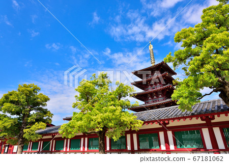 Five-story pagoda in Osaka 67181062
