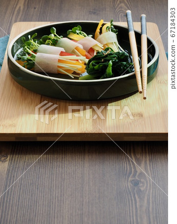 韓國食品ssammu和蔬菜 韓國食品ssammu和蔬菜 67184303