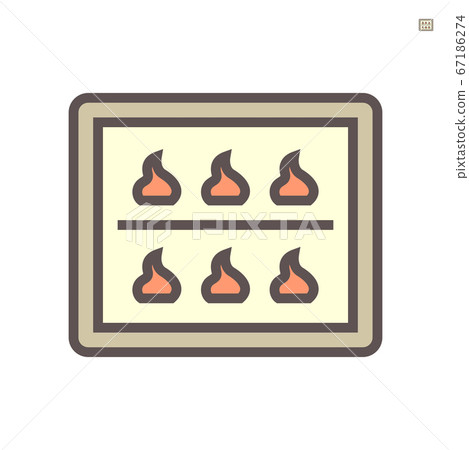 Baking machine in food processing production 67186274