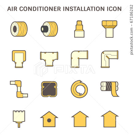 Air conditioner installation tool and pipe cover 67186282