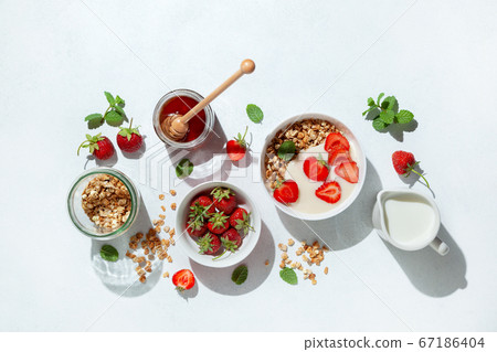 the concept of a healthy breakfast the concept of a healthy breakfast 67186404