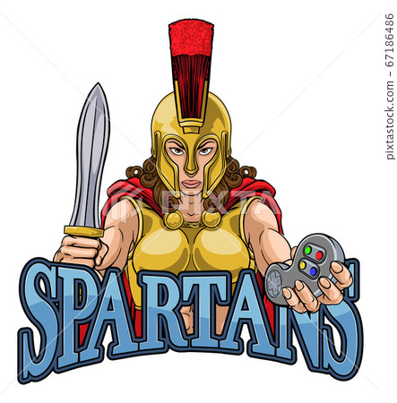 Spartan Trojan Gladiator Gamer Warrior Woman 67186486