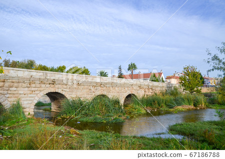 Alvaregas Roman Bridge Ancient Roman Bridge over the River Albaregas (Merida, Spain) Alvaregas Roman Bridge Ancient Roman Bridge over the River Albaregas (Merida, Spain) 67186788