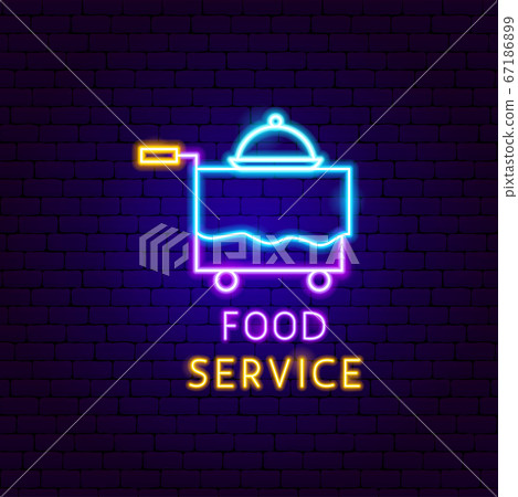 Food Service Neon Label 67186899