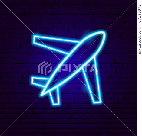Airplane Travel Neon Sign Airplane Travel Neon Sign 67186972