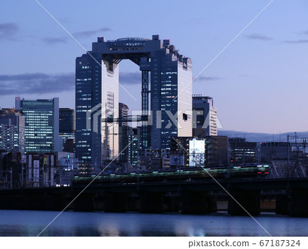 Osaka City Umeda Evening View and Umeda City Osaka City Umeda Evening View and Umeda City 67187324