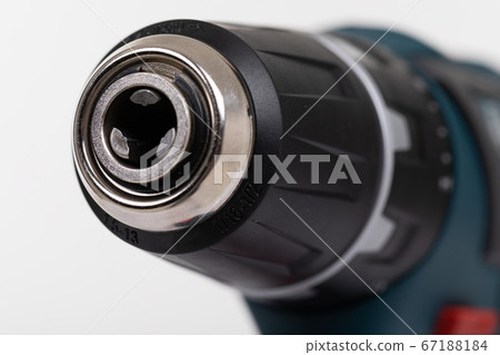 close-up electric drill without drill on an isolated white background close-up electric drill without drill on an isolated white background 67188184
