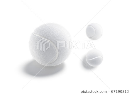 Blank white tennis ball mock up, different views Blank white tennis ball mock up, different views 67190813