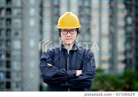 Maintenance worker man working at construction Maintenance worker man working at construction 67190829