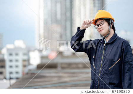 Maintenance worker man working at construction Maintenance worker man working at construction 67190830