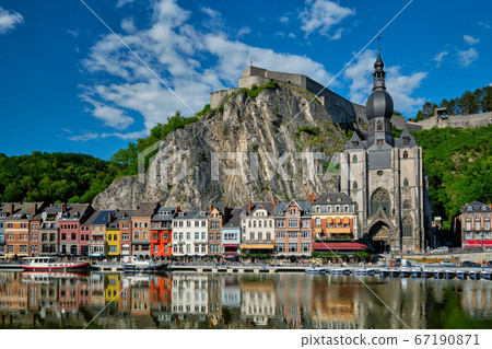 View of picturesque Dinant town. Belgium 67190871