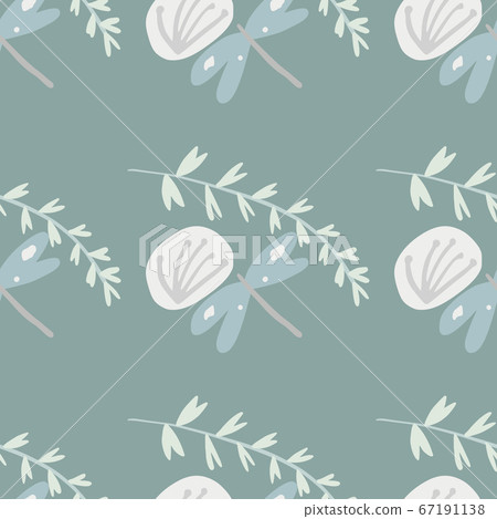 Seamless pattern with botanic elements: twigs, Seamless pattern with botanic elements: twigs, 67191138