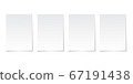vector collection of paper sheets on grey background 67191438