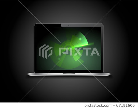 Abstract futuristic HUD radar display. Sci-fi 67191606