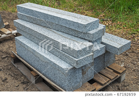 Stacked road curbs 67192659