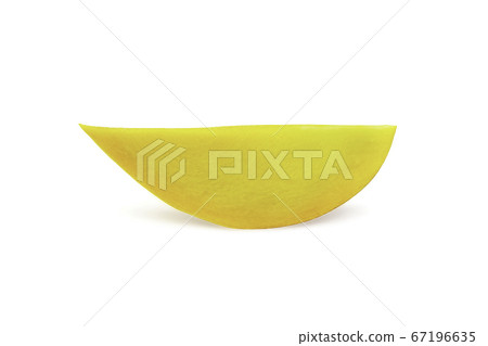 Ripe R2E2 mango slice in a piece look so juicy and 67196635