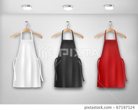 Download A White Red And Black Aprons Mockup Aprons Stock Illustration 67197124 Pixta