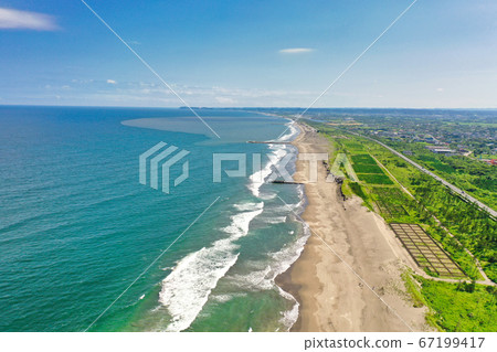 Kujukurihama seen from above, near Nakazato beach 67199417