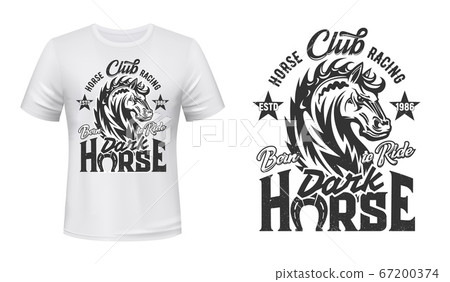 Equestrian t-shirt print with steed stallion Equestrian t-shirt print with steed stallion 67200374