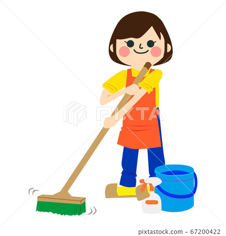 Woman doing housework 67200422