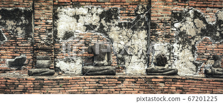 Buddha decay , THAILAND Ruins and Antiques at the Buddha decay , THAILAND Ruins and Antiques at the 67201225